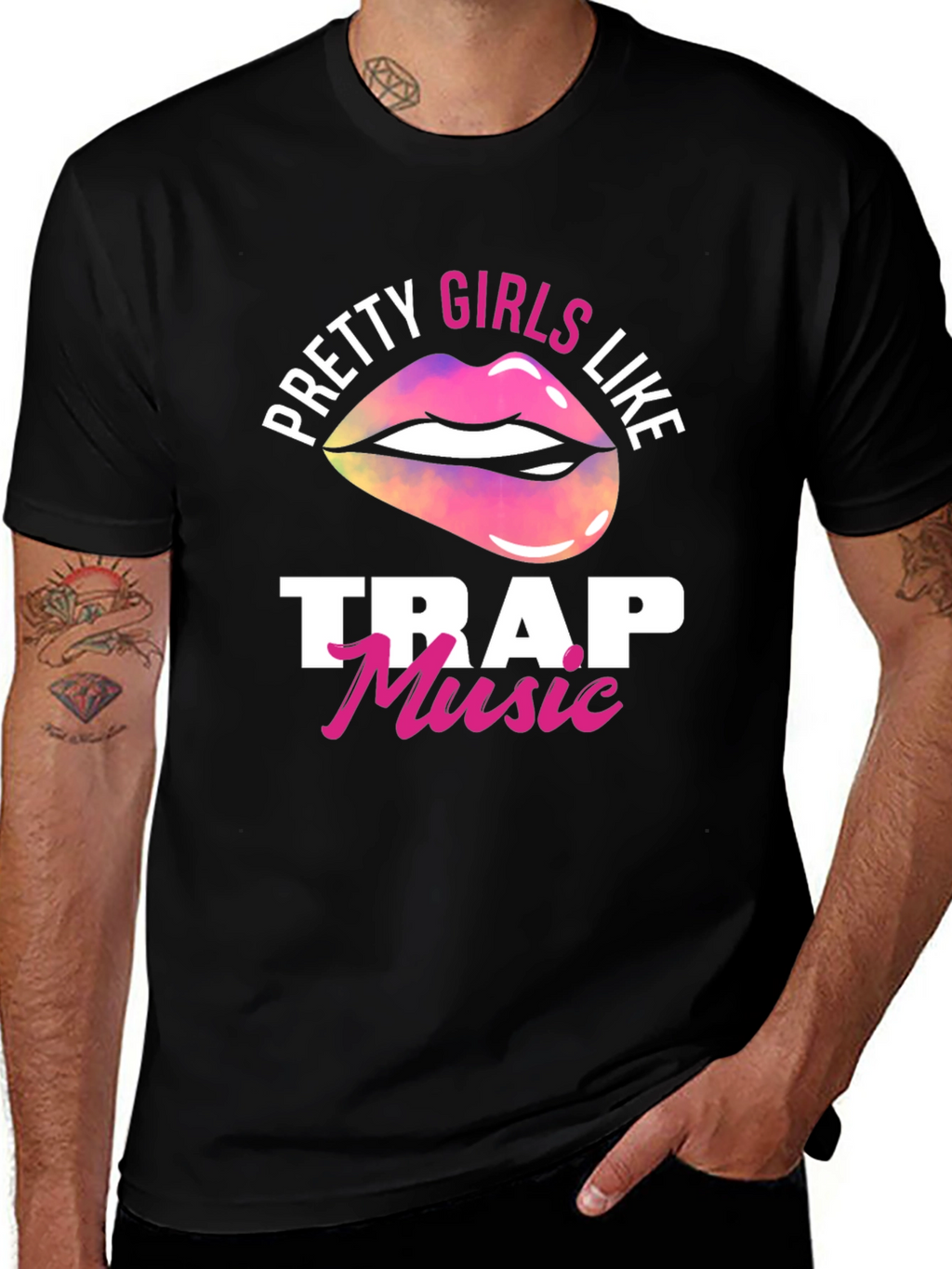 Pretty Girls Like Trap Music Graphic T-Shirt