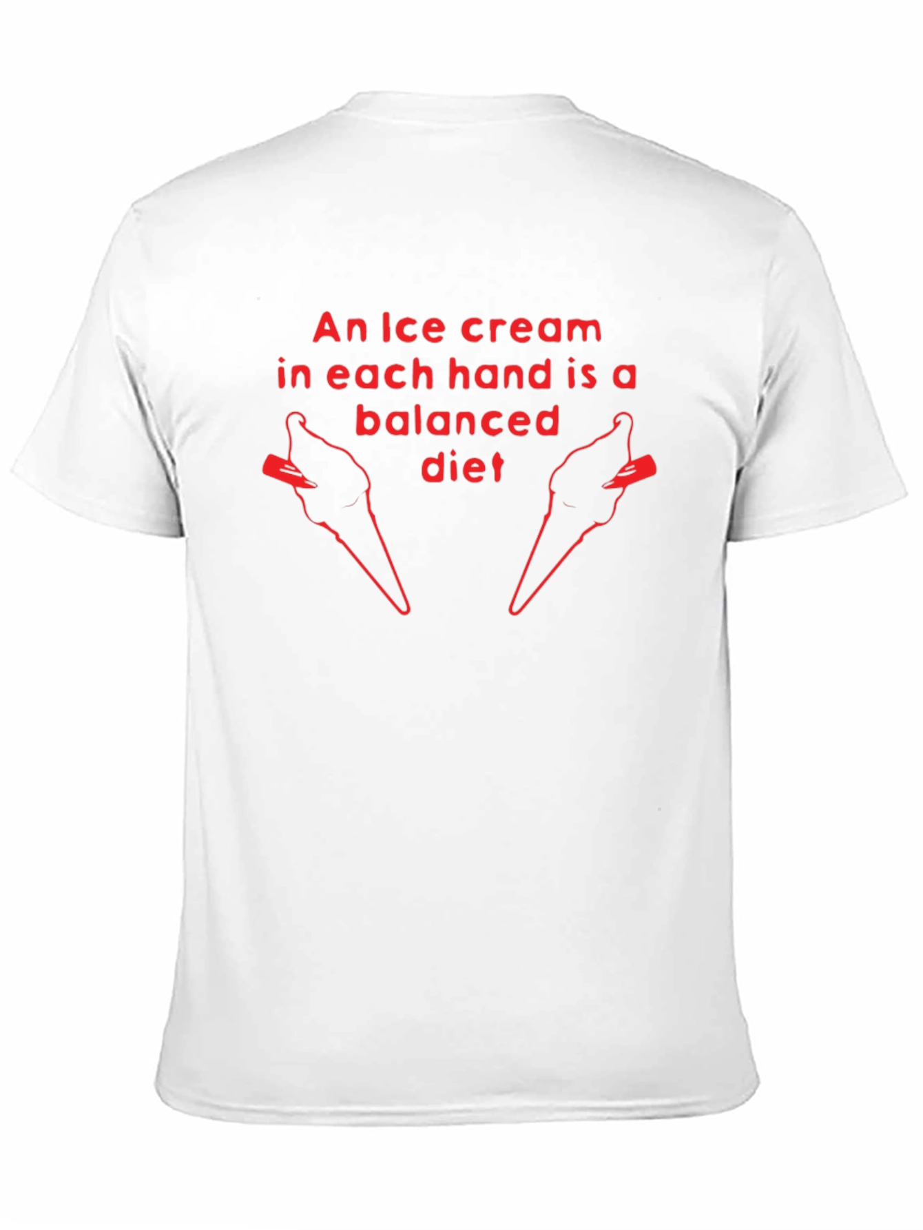 Ice Cream Diet Graphic T-Shirt