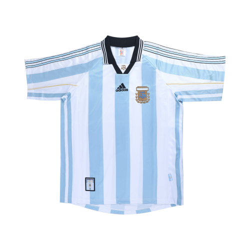 VERON #11 Retro Argentina Home Jersey World Cup 1998 Back