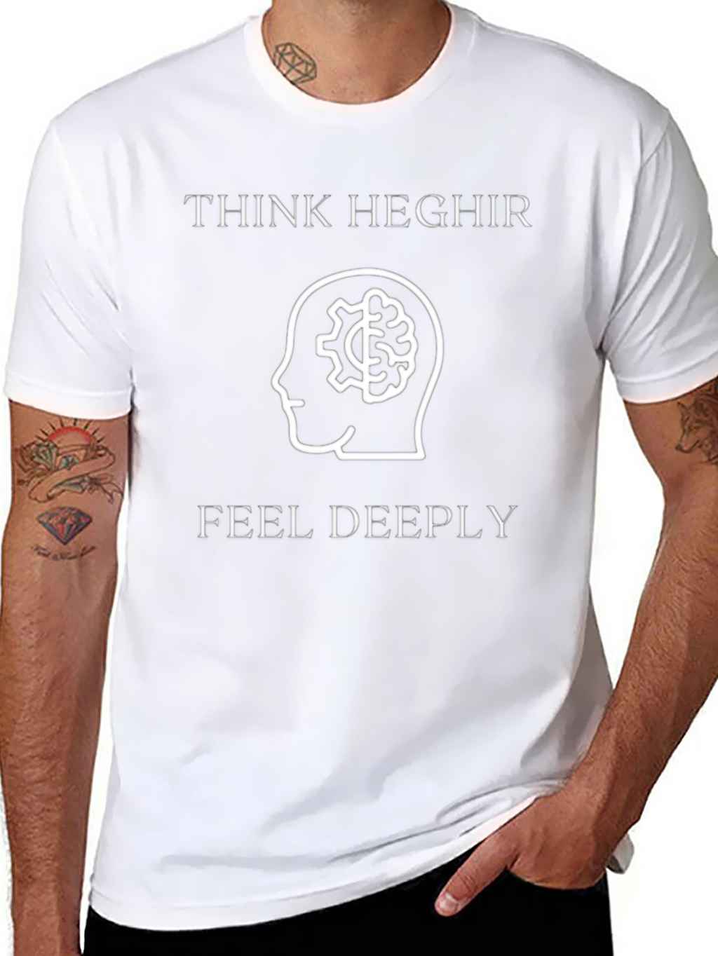 Think Heghir Feel Deeply Graphic Tee