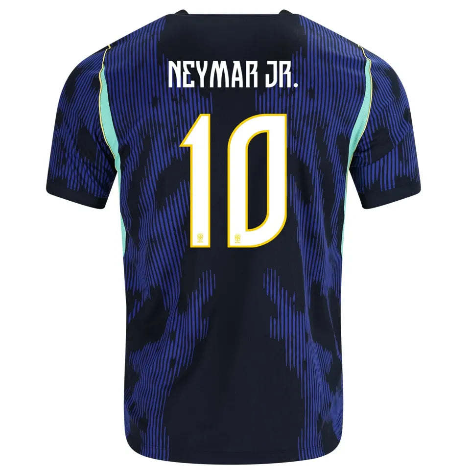 2026/27 Brazil Away Blue Player Version Long Sleeve Soccer Jersey Detail 2