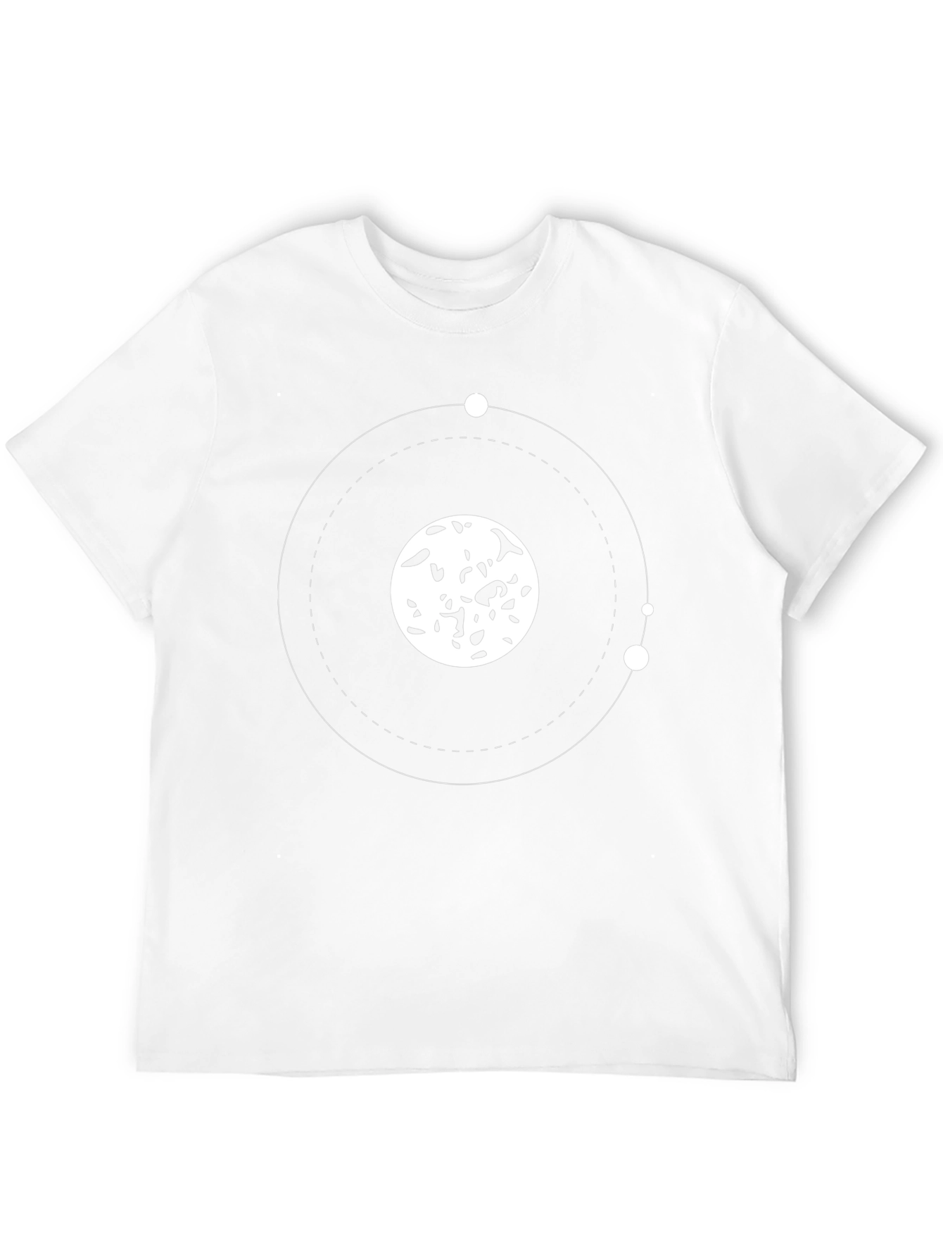 Minimalist Planet Orbit Graphic Tee