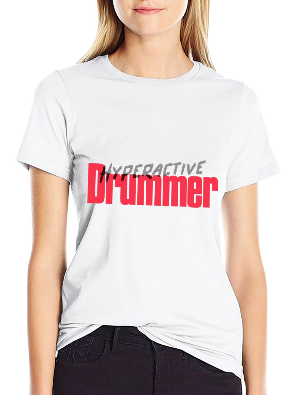 Hyperactive Drummer Black T-Shirt