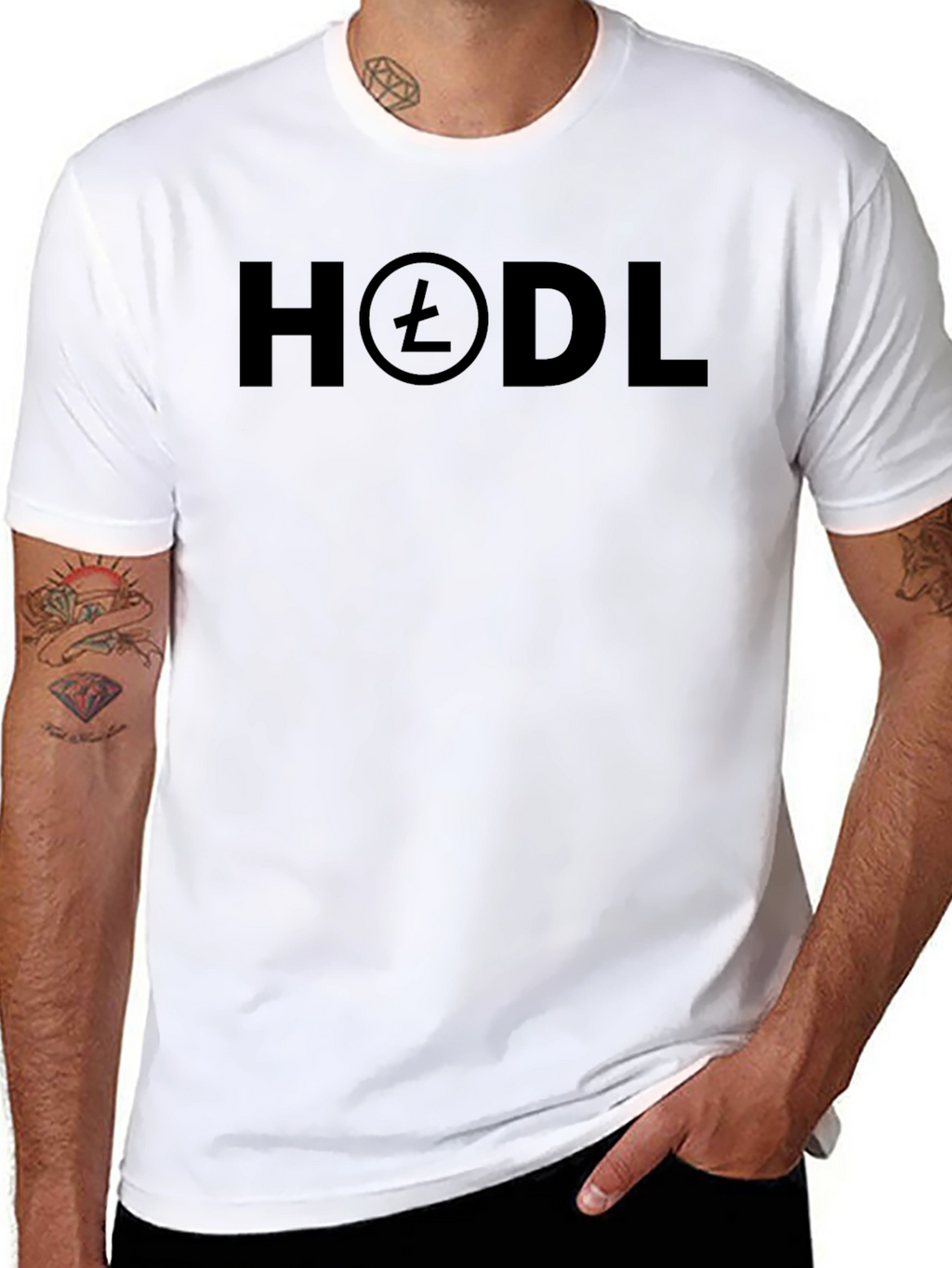 HODL Crypto Tee -  Bitcoin Litecoin Apparel