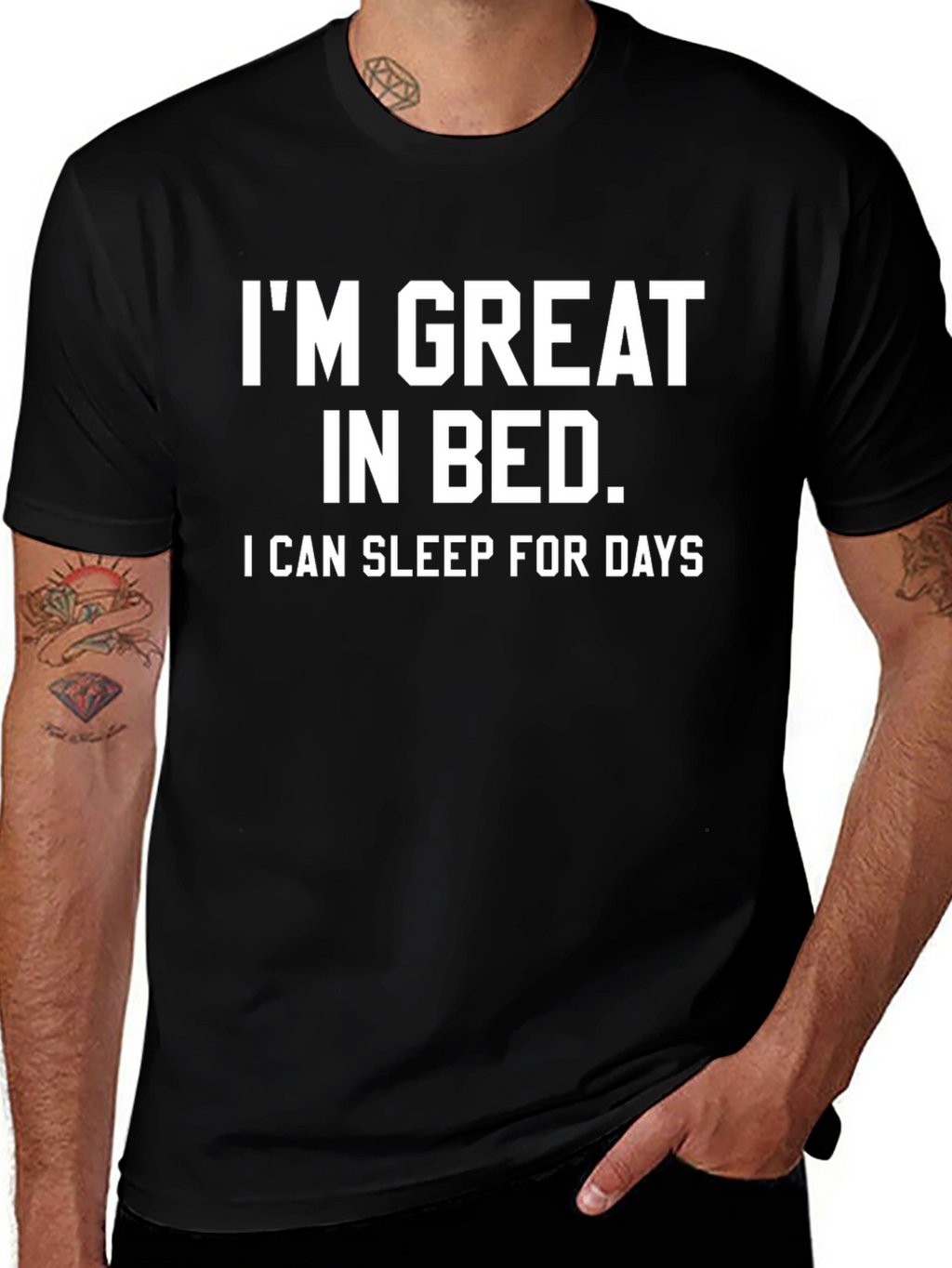 Funny Sleep Shirt: Im Great in Bed