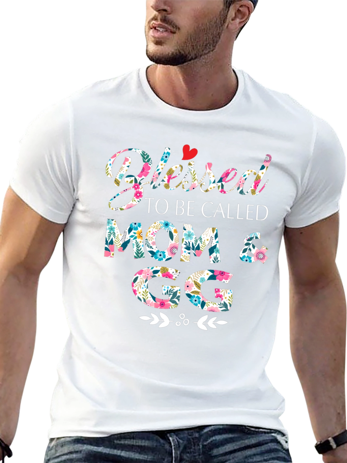 Blessed Mom & GG Floral T-Shirt
