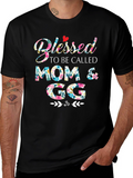 Blessed Mom & GG Floral T-Shirt