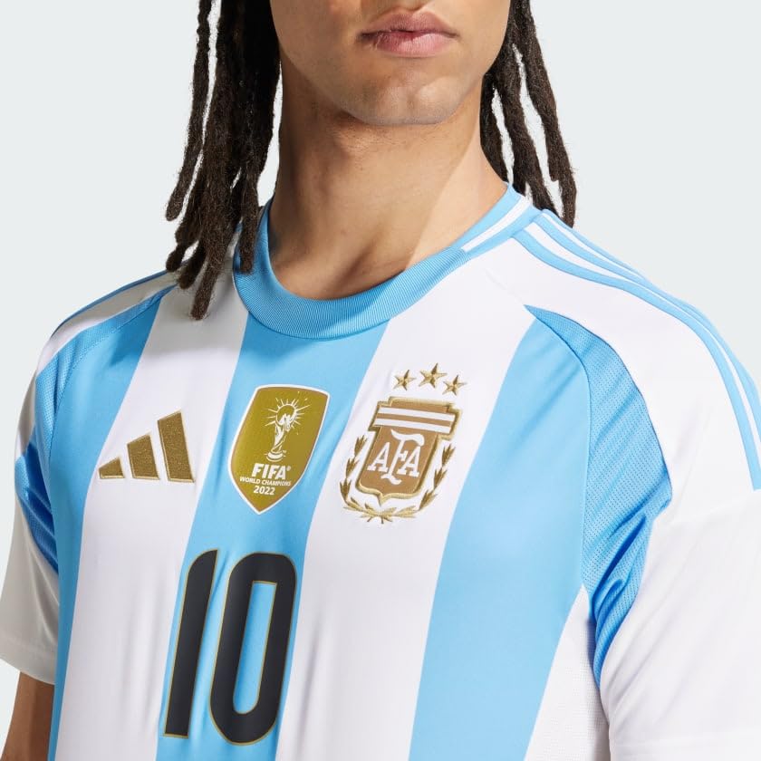 Argentina 24 Messi Home Soccer Jersey - XX-Large