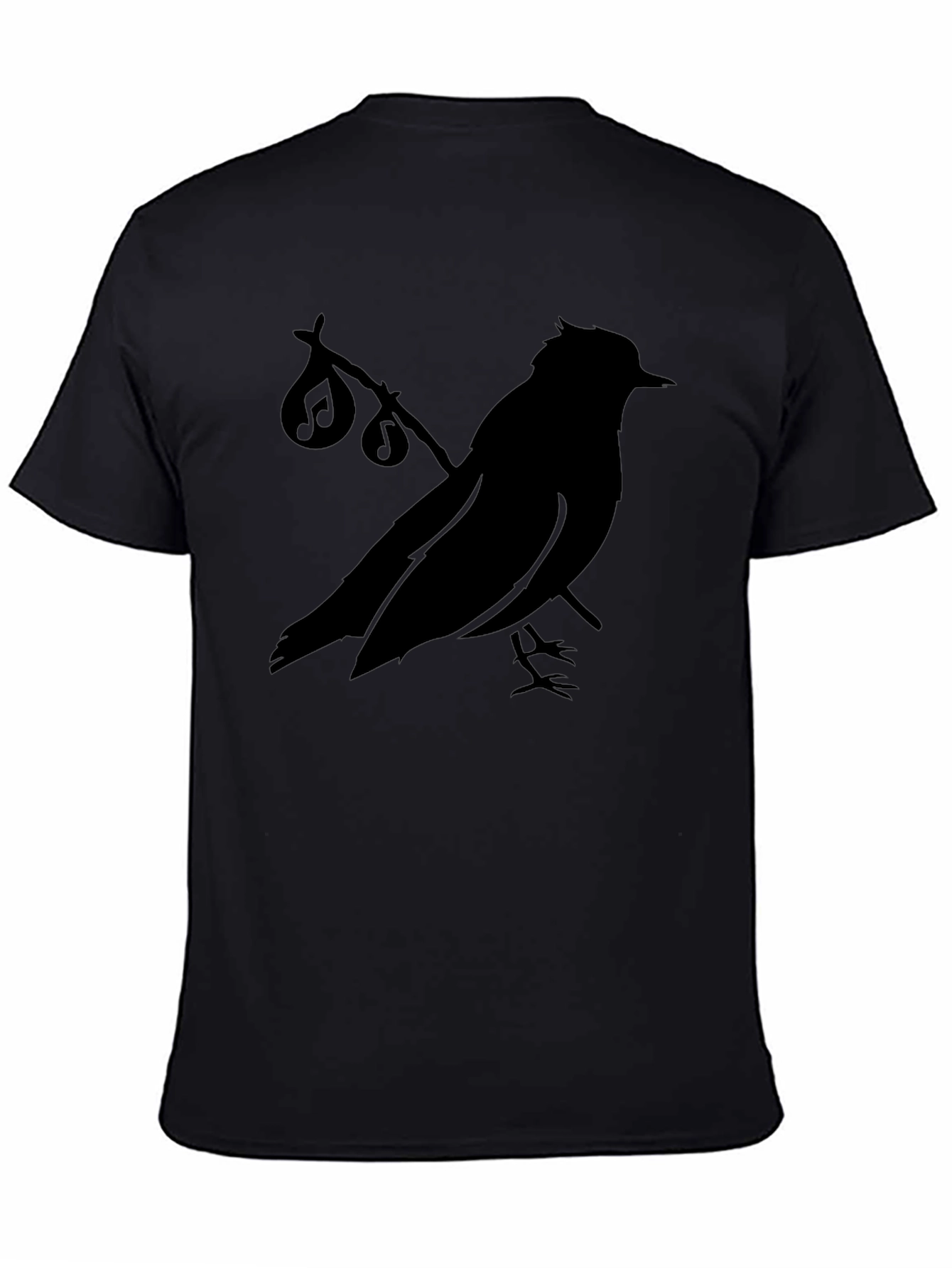 Black Bird Silhouette T-Shirt - Graphic Tee