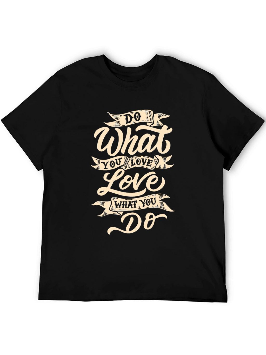 Do What You Love Black Graphic Tee