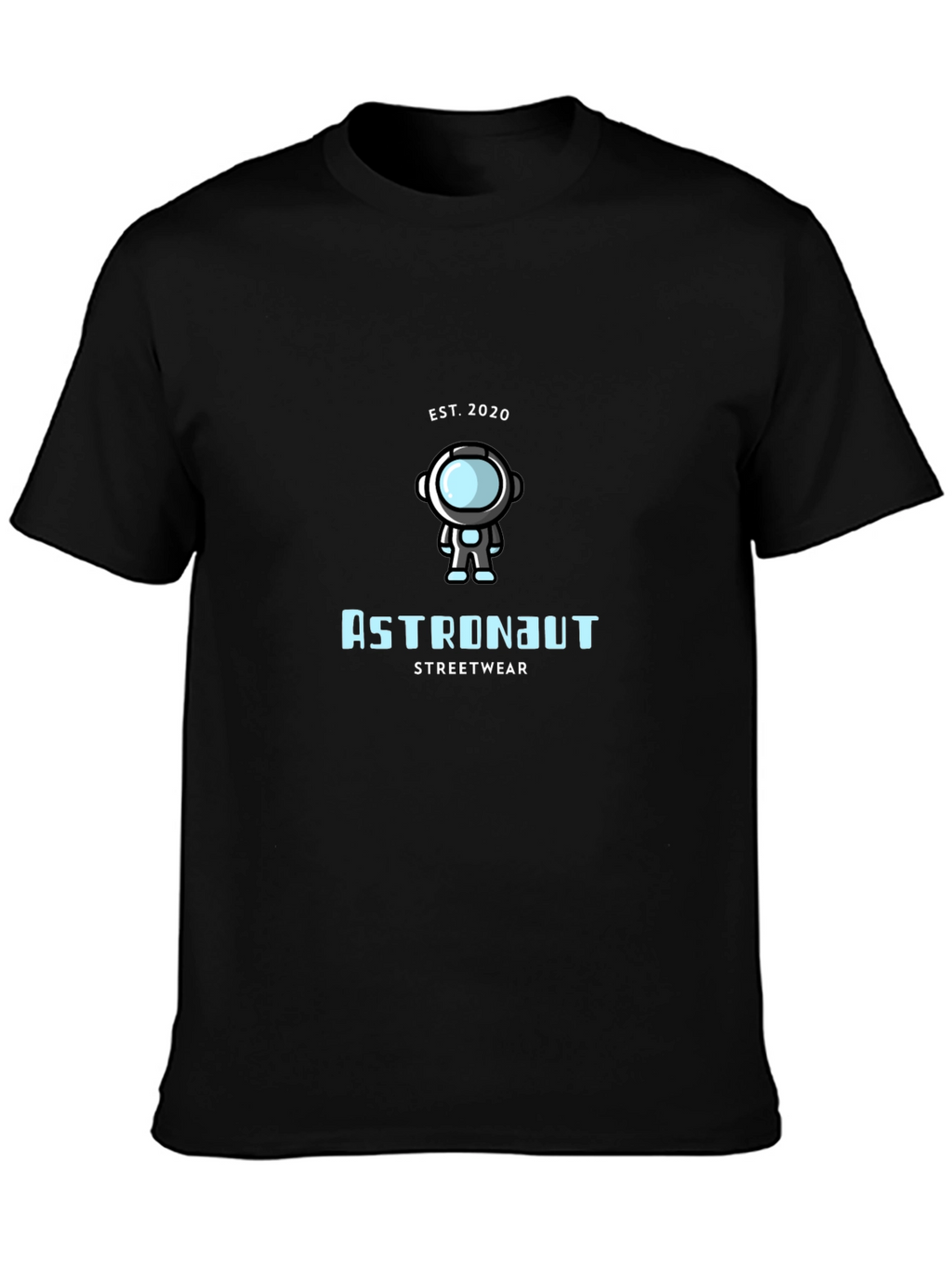 Astronaut Streetwear T-Shirt - Black
