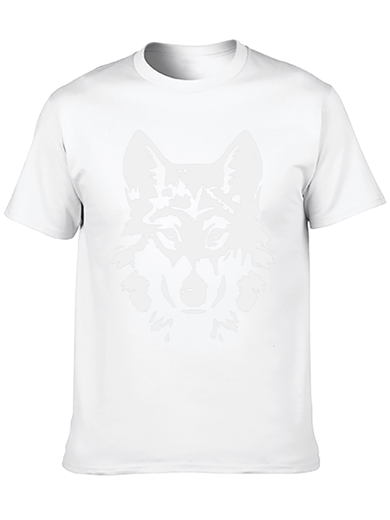 Mens Black Wolf Graphic T-Shirt