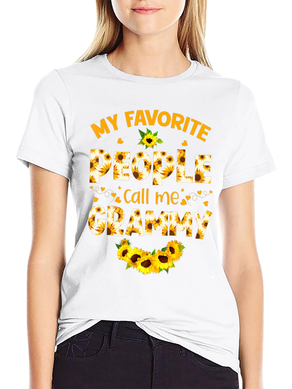 My Favorite People Call Me Grammy Sunflower T-Shirt