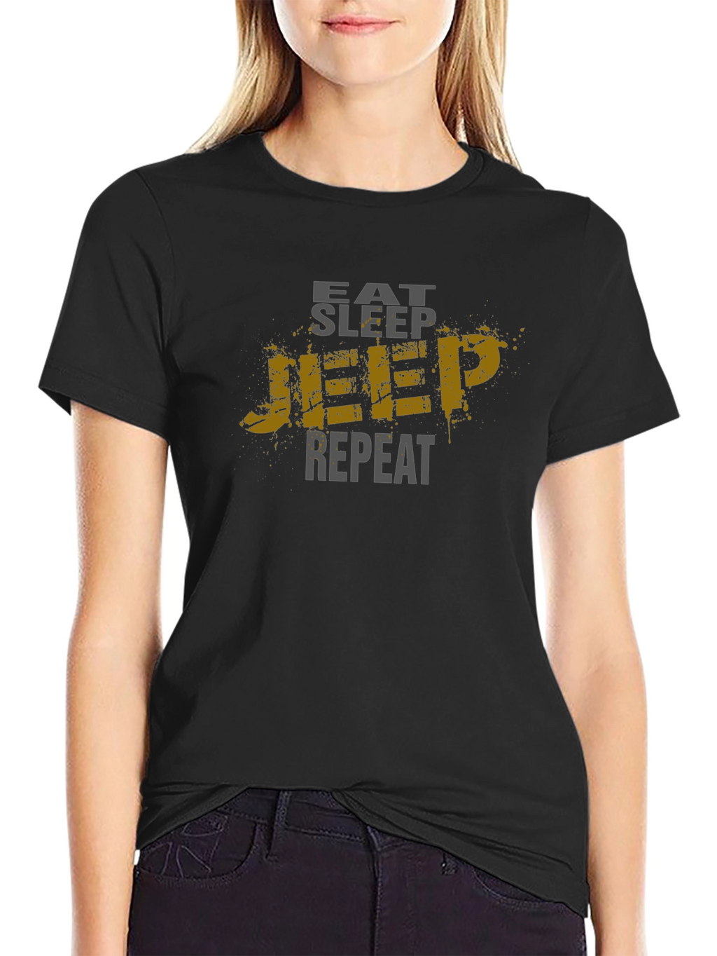Eat Sleep Jeep Repeat Mens T-Shirt