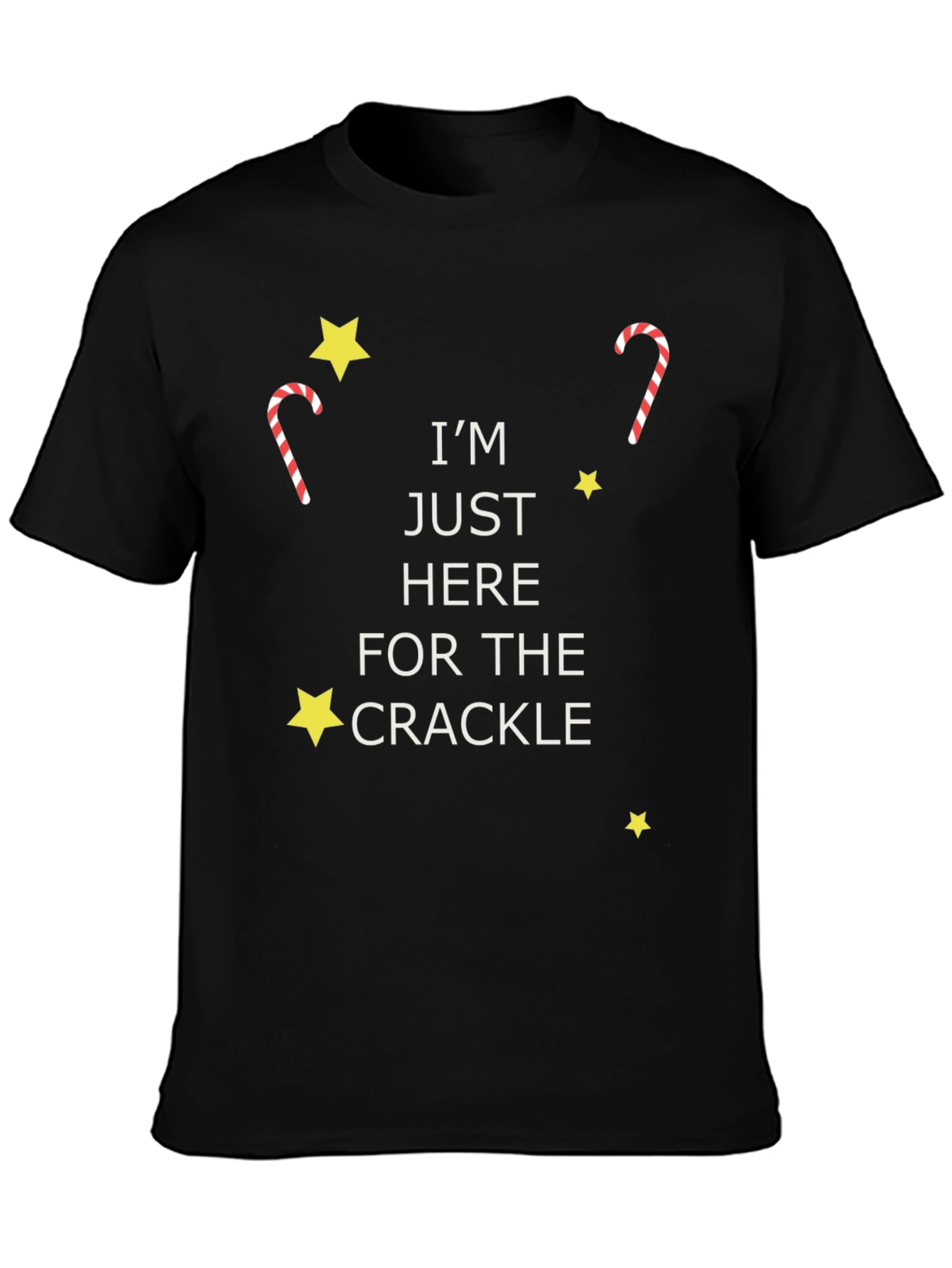 Im Just Here For The Crackle Graphic Tee
