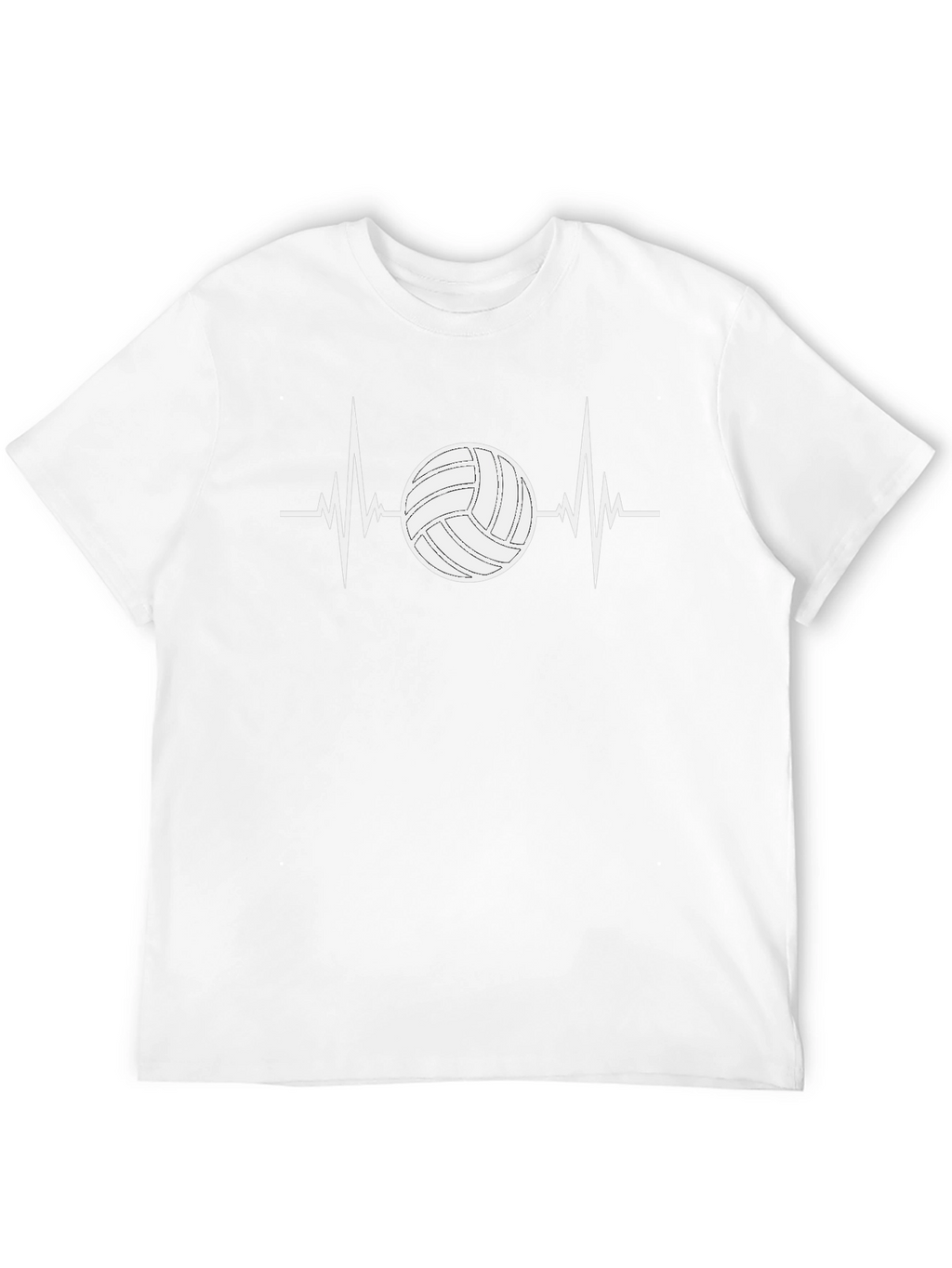 Volleyball Heartbeat T-Shirt - Sports Fan Tee