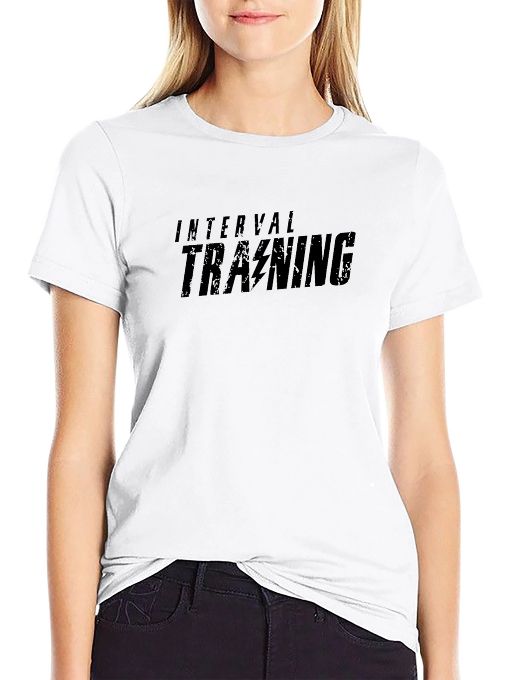 Interval Training Black T-Shirt - Gym Workout Apparel