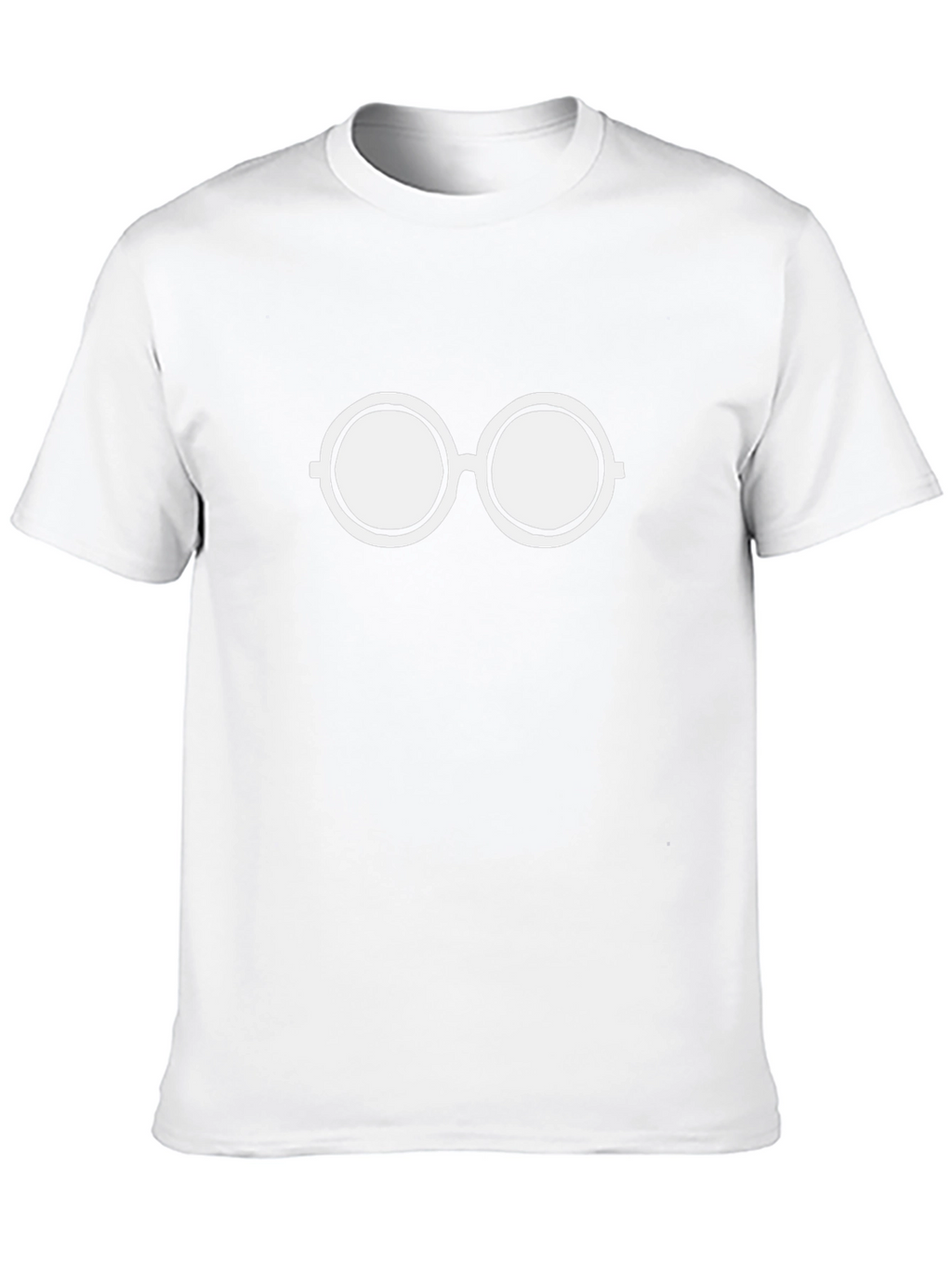 Retro Round Glasses Graphic Tee - Classic Cool!