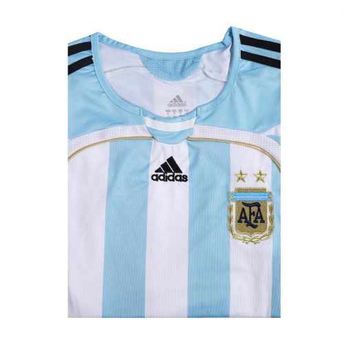 RIQUELME #10 Retro Argentina Home Jersey World Cup 2006 Image 6