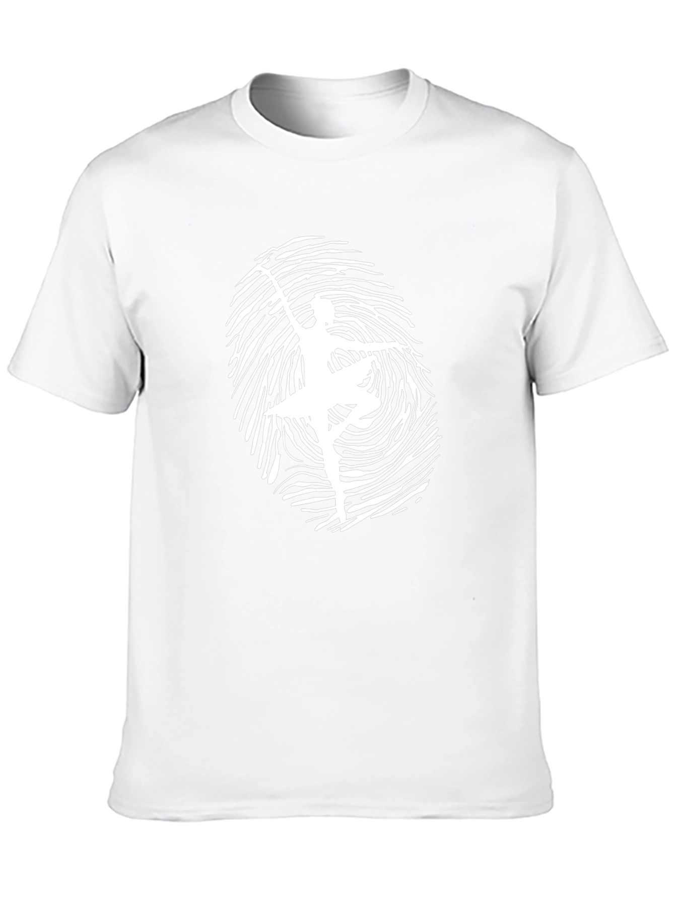 Ballerina Fingerprint Graphic Tee - Unique Design