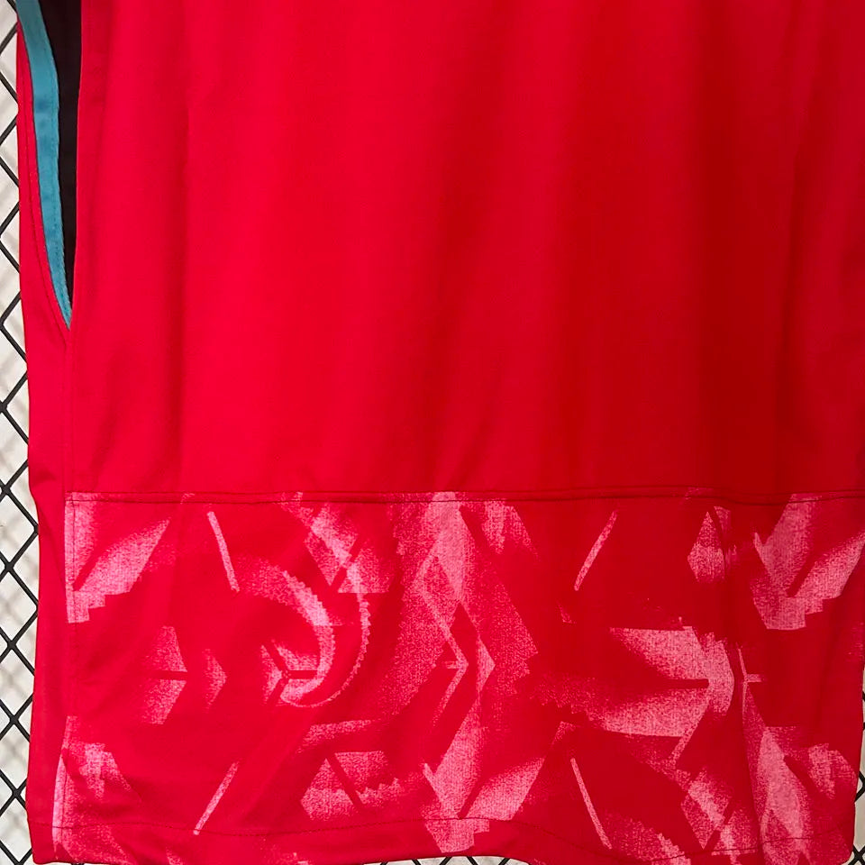 KANGIN #18 South Korea Home Red Fans Soccer Jersey 2024/25 ★★ Detail 3