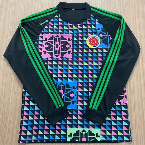 1990 Colombia Goalkeeper Retro Long Sleeve Soccer Jersey Item NO.: 2138033 Front