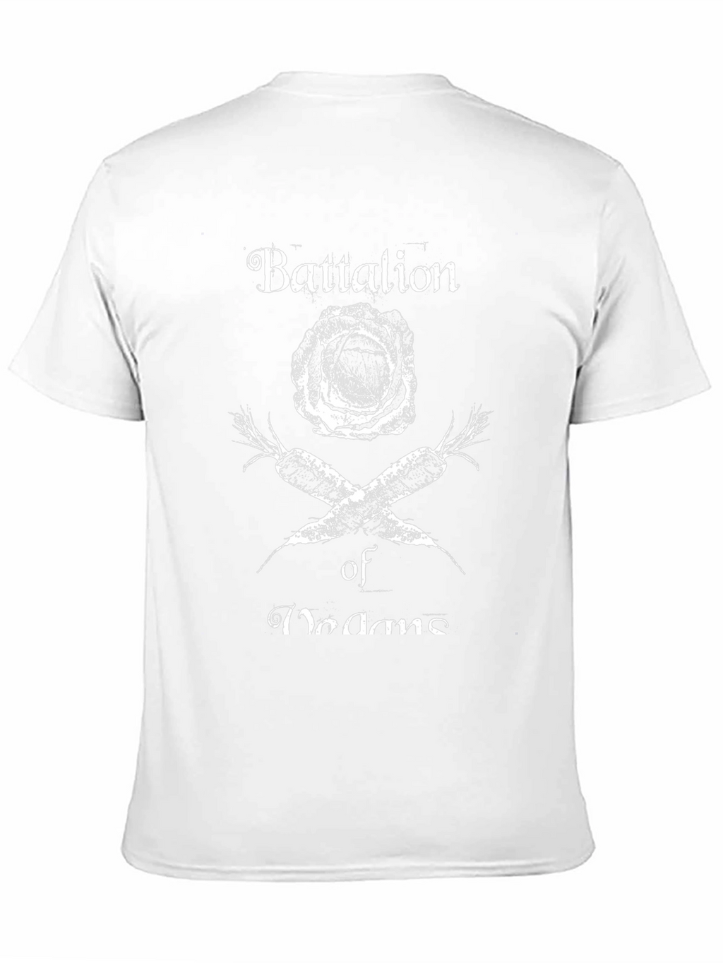Vegan Battalion T-Shirt - Cabbage & Carrots Design
