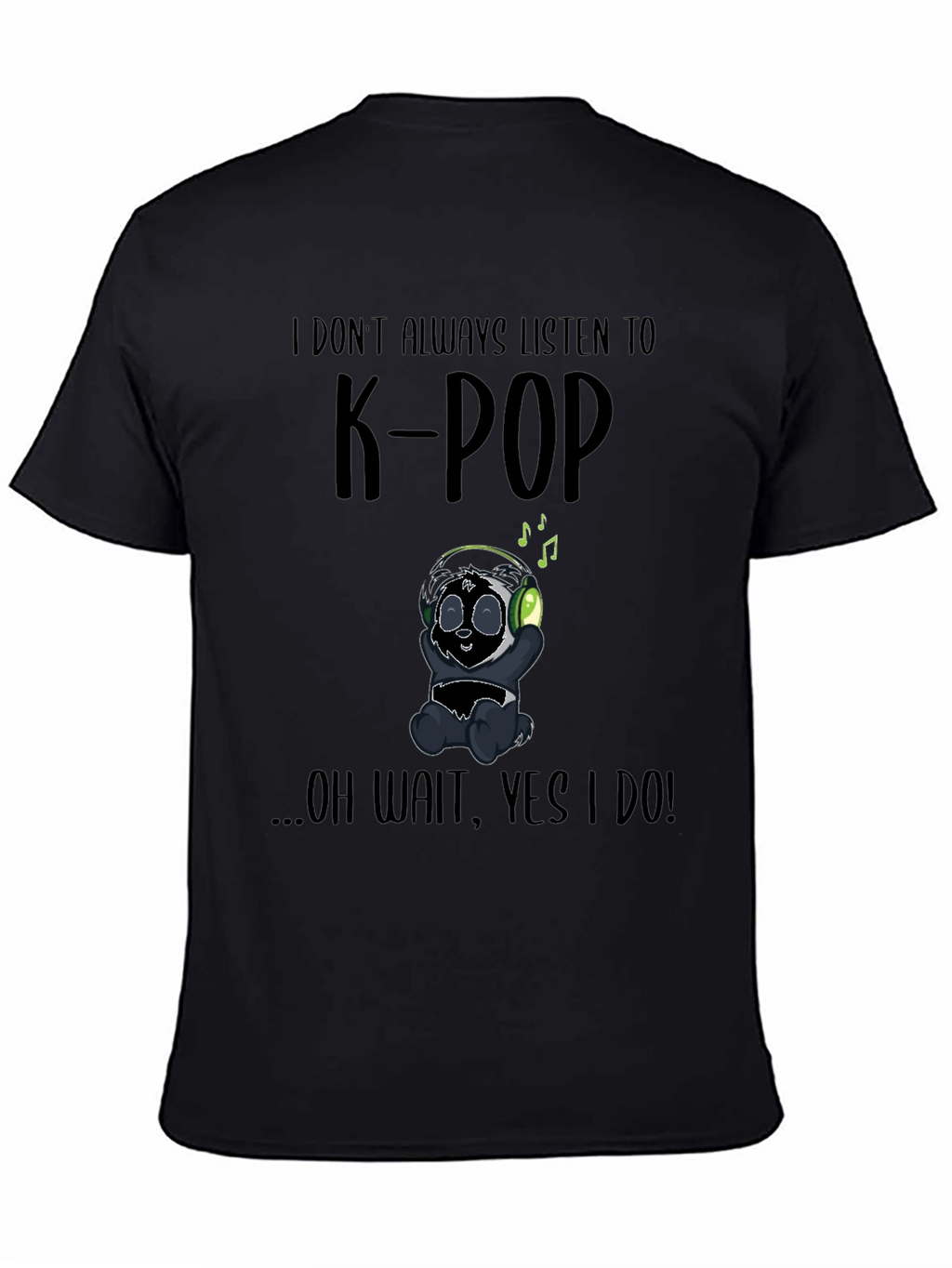 K-Pop Panda Graphic T-Shirt
