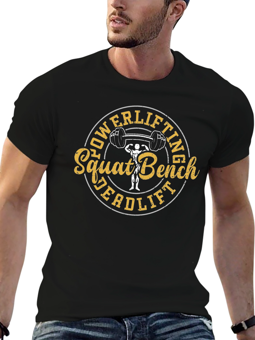 Powerlifting Squat Bench Deadlift Graphic Tee