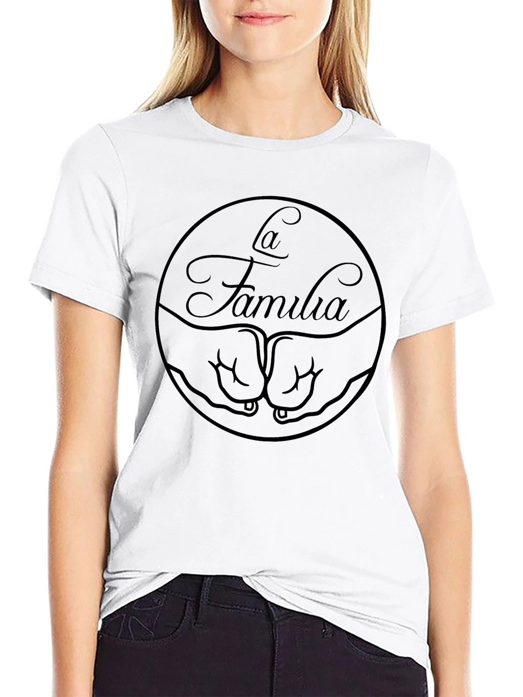 La Familia Black Graphic Tee
