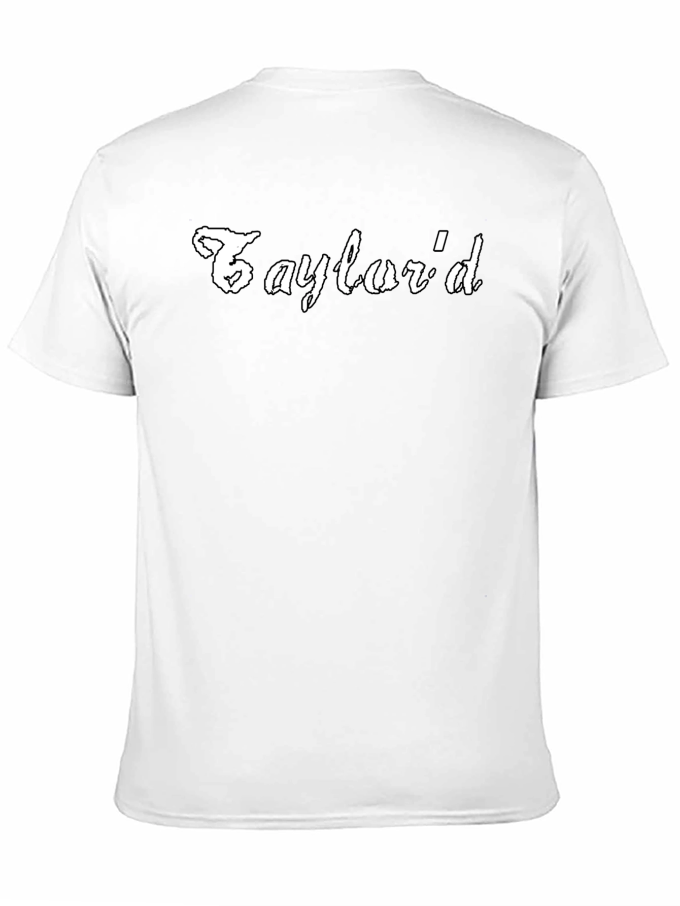 Saylordd Graphic Print Black T-Shirt
