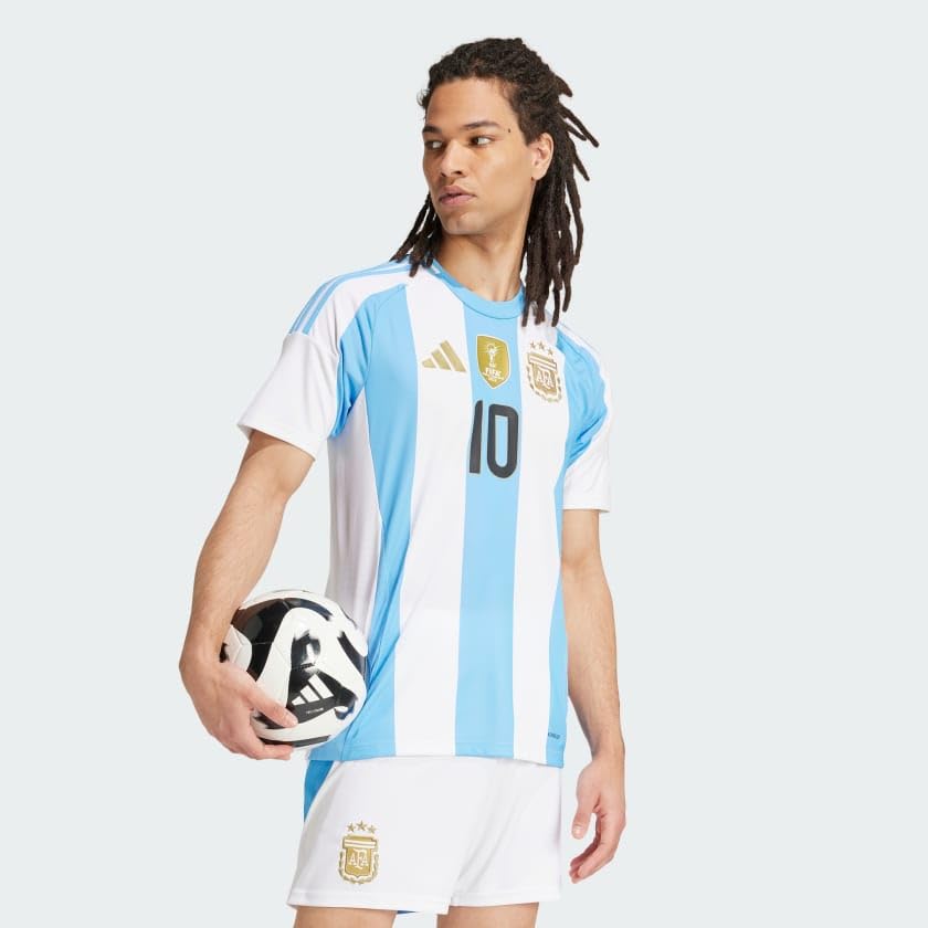 Argentina 24 Messi Home Soccer Jersey