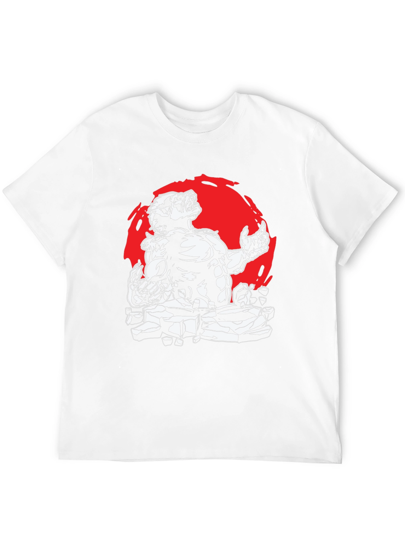 Werewolf Graphic Tee - Black Cotton Shirt