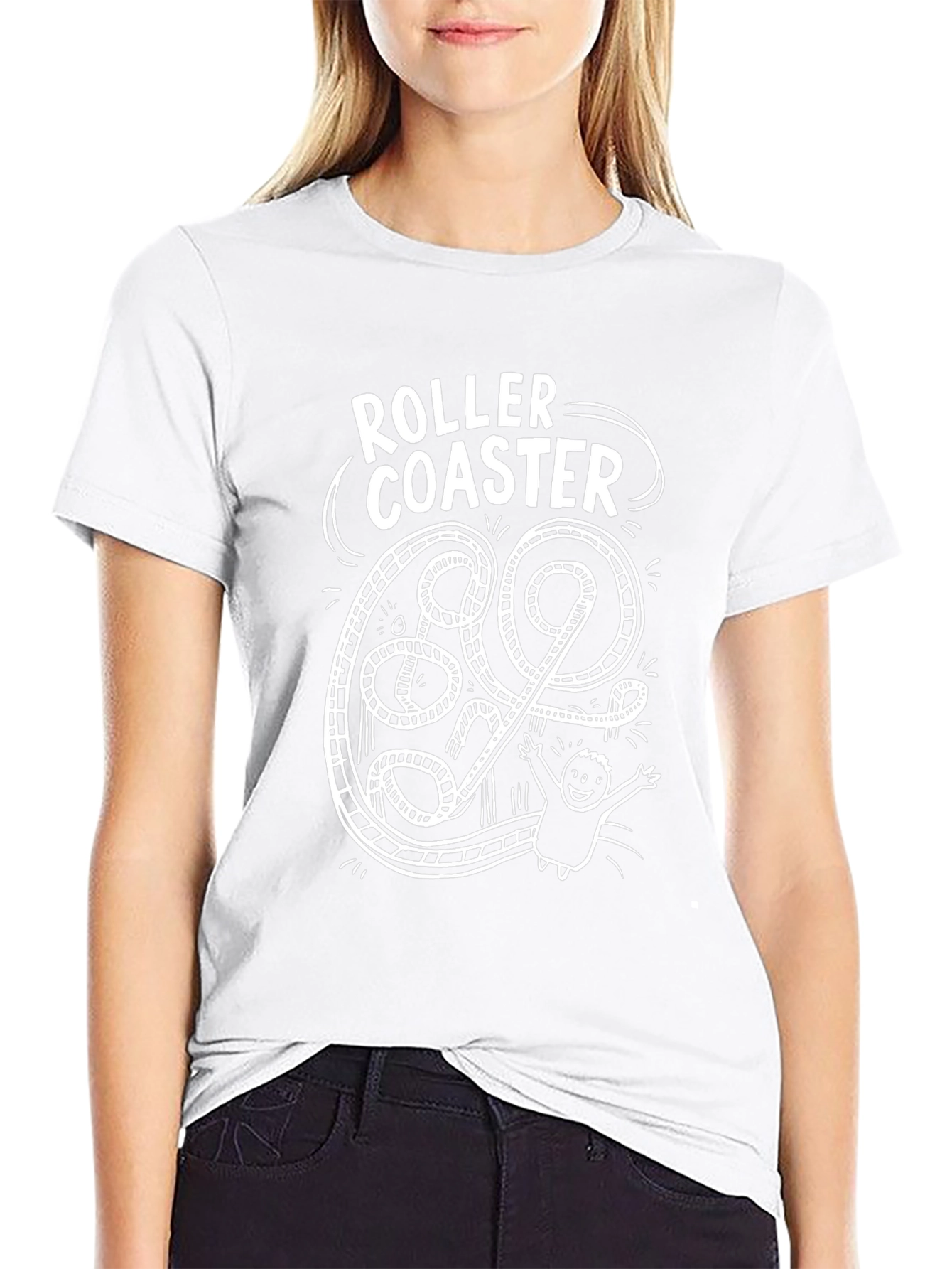 Roller Coaster Graphic Tee - Thrill Ride T-Shirt