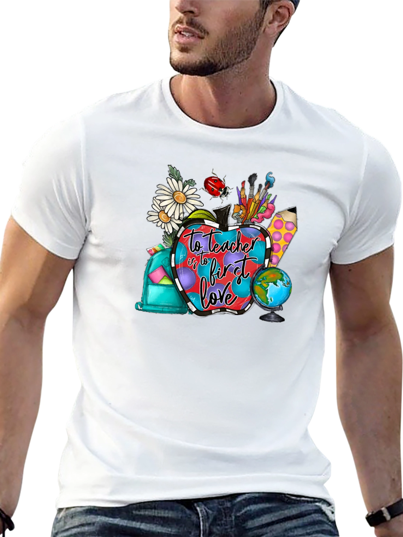 Teacher First Love Graphic T-Shirt