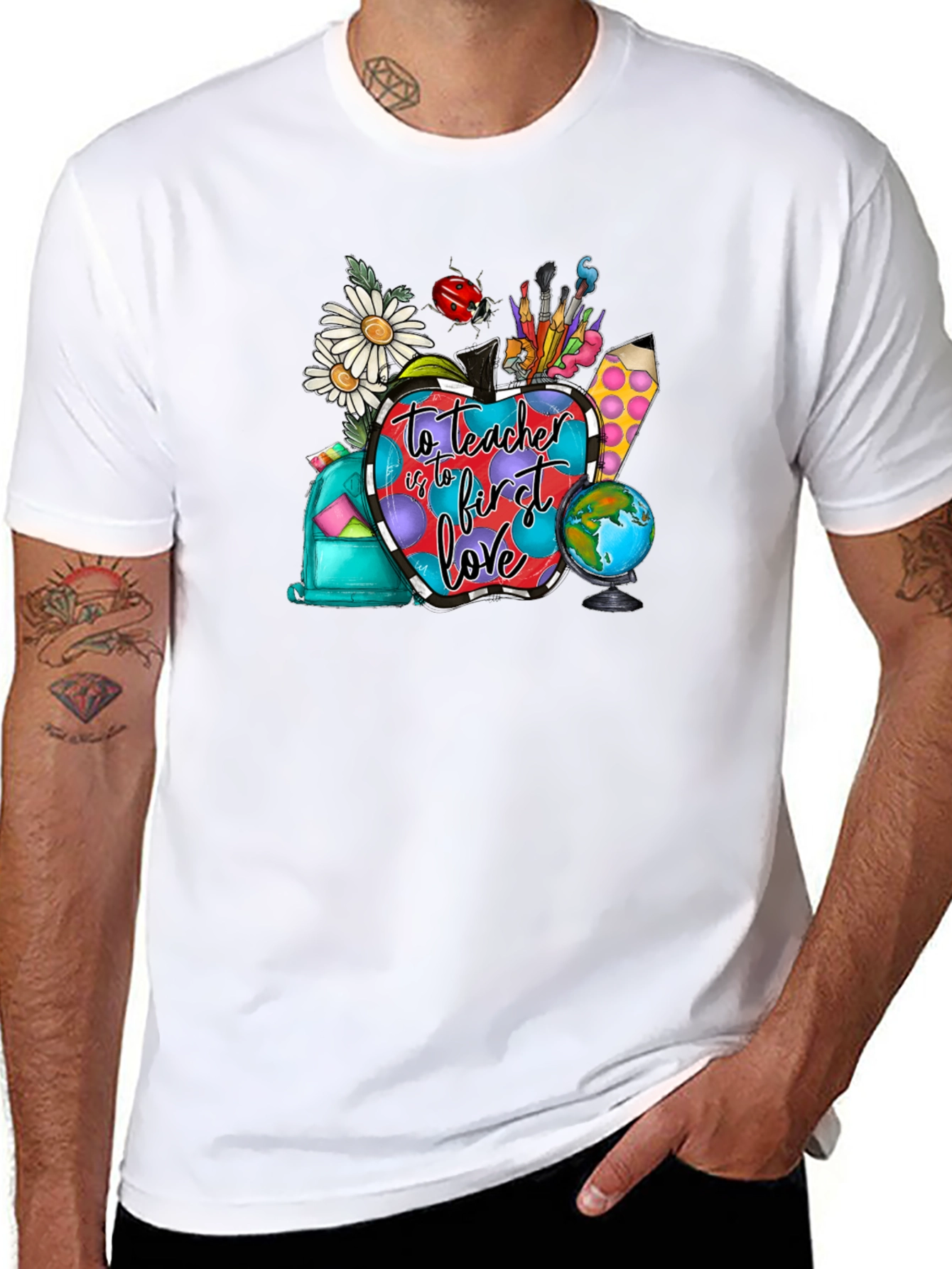 Teacher First Love Graphic T-Shirt