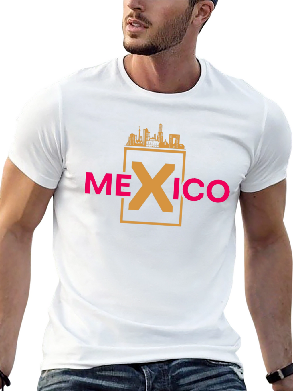 Mexico City Skyline Tee - Graphic Print T-Shirt