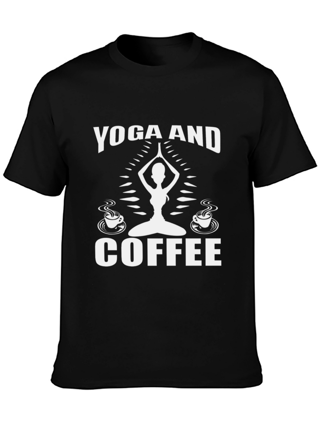 Yoga and Coffee Graphic T-Shirt
