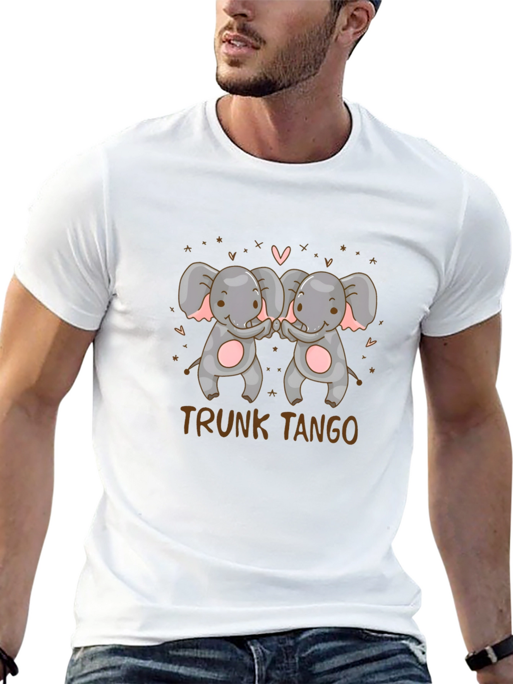 Trunk Tango Elephant Graphic Tee - Black