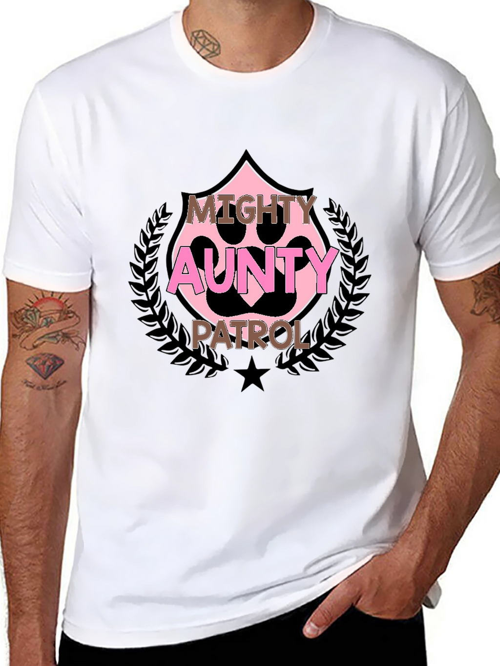 Mighty Aunty Patrol Black T-Shirt