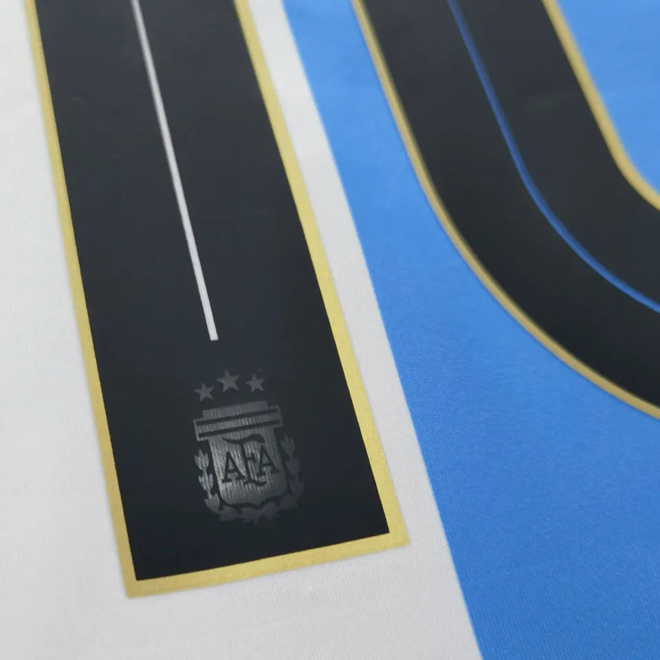 DE PAUL # 7 Argentina Home Fans Soccer Jersey 2024/25 ★★ Detail 3