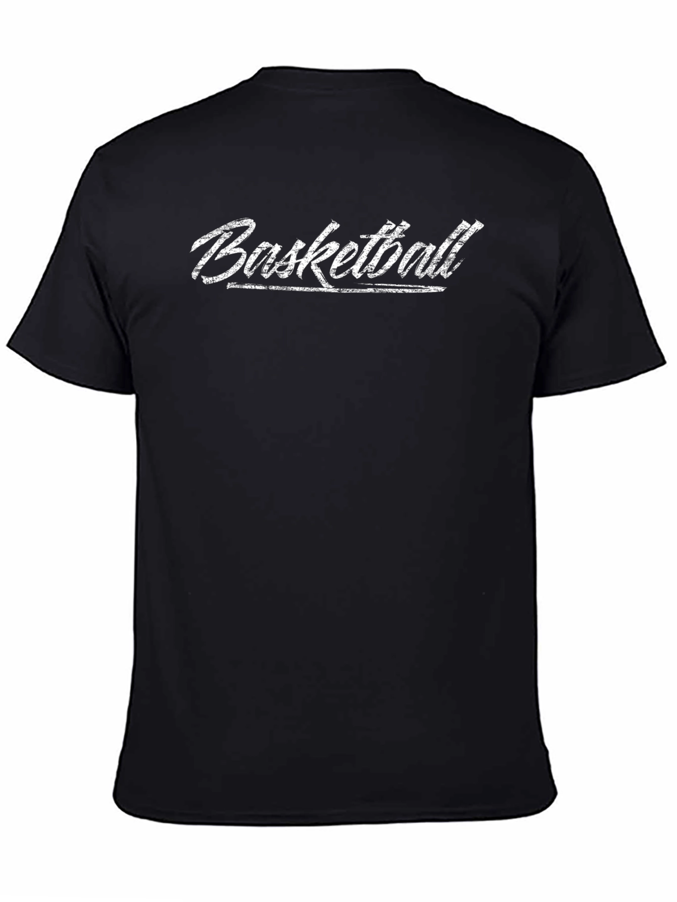 Basketball Graphic Print T-Shirt - Black