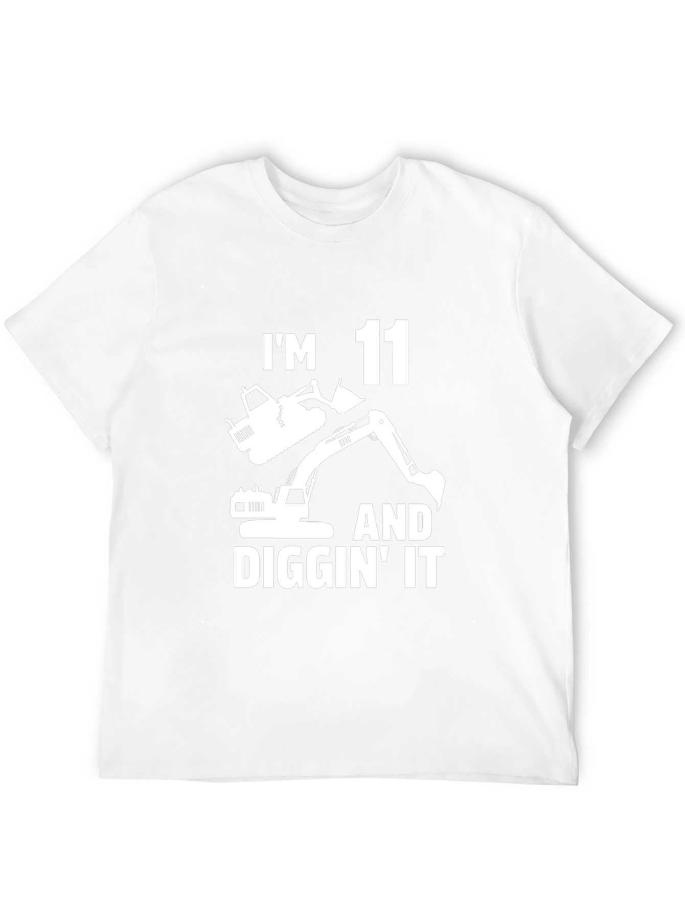 Im 11 and Diggin It T-Shirt - Black