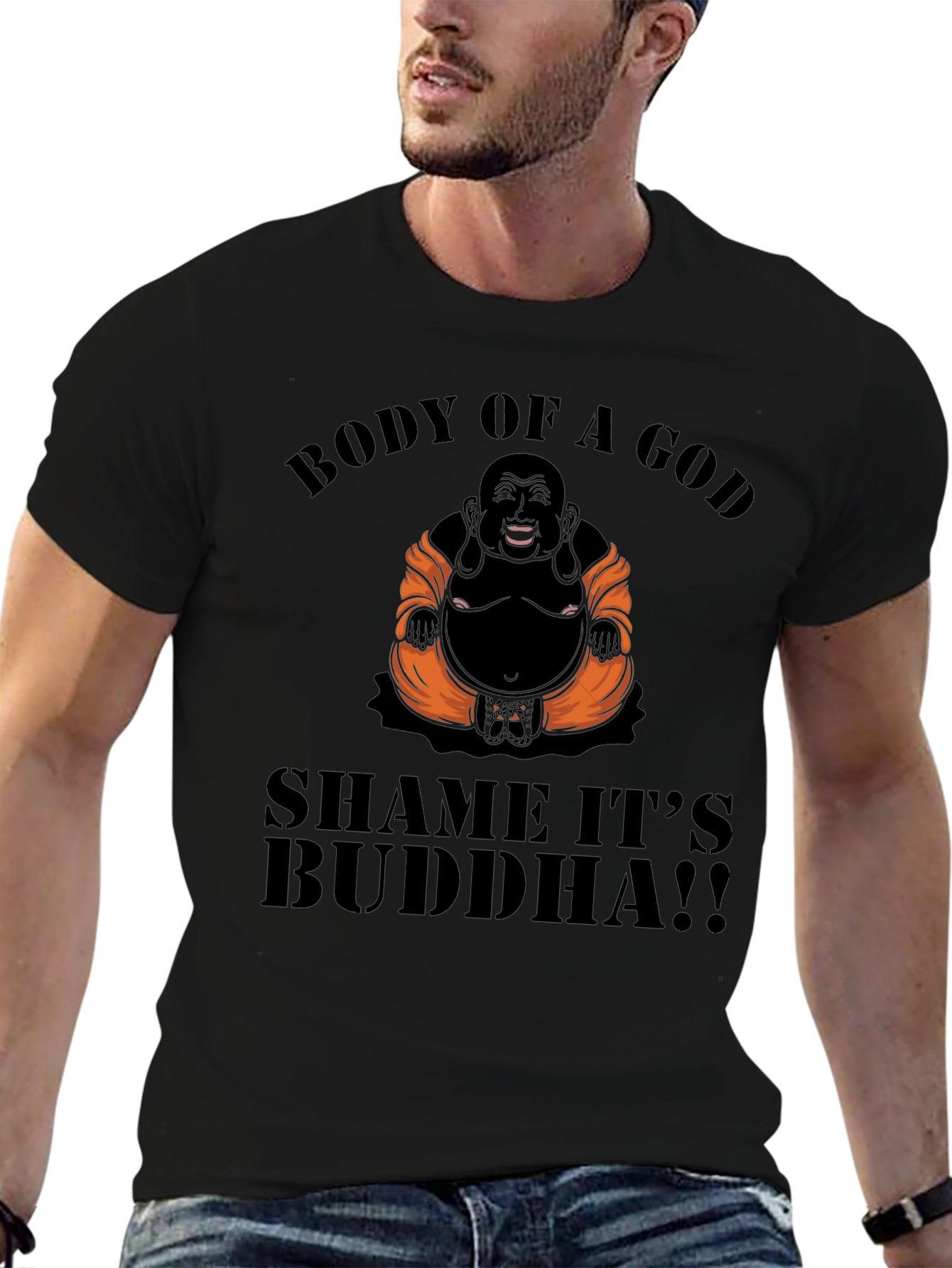 Body of a God Buddha Graphic T-Shirt