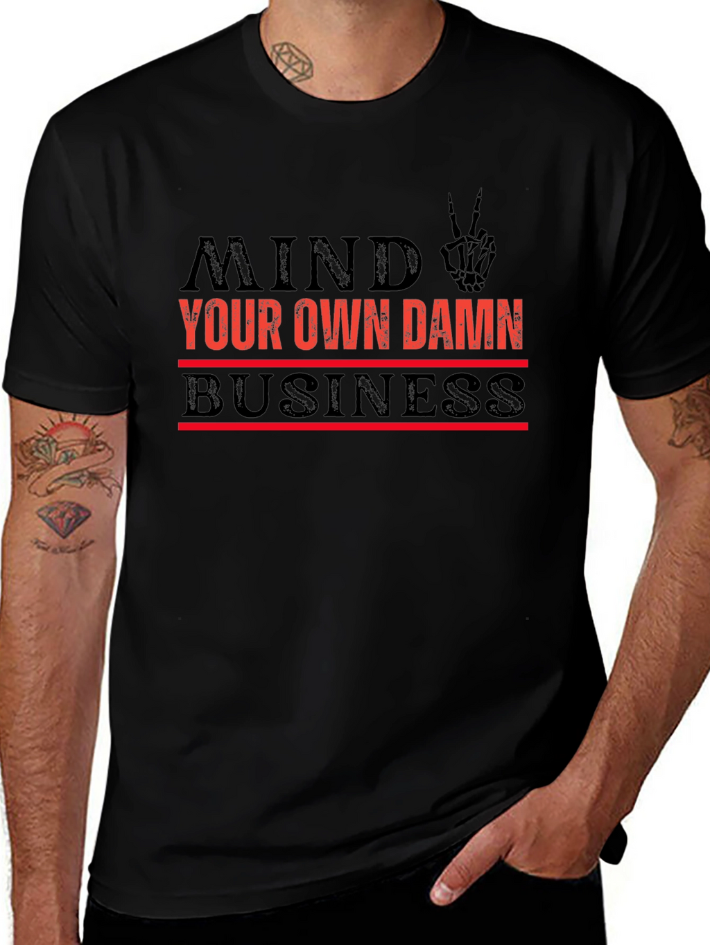 Mind Your Own Damn Business Graphic T-Shirt