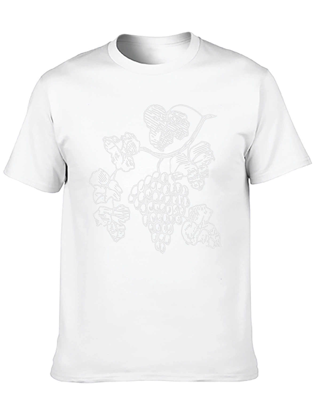 Mens Black T-Shirt with Grapevine Graphic