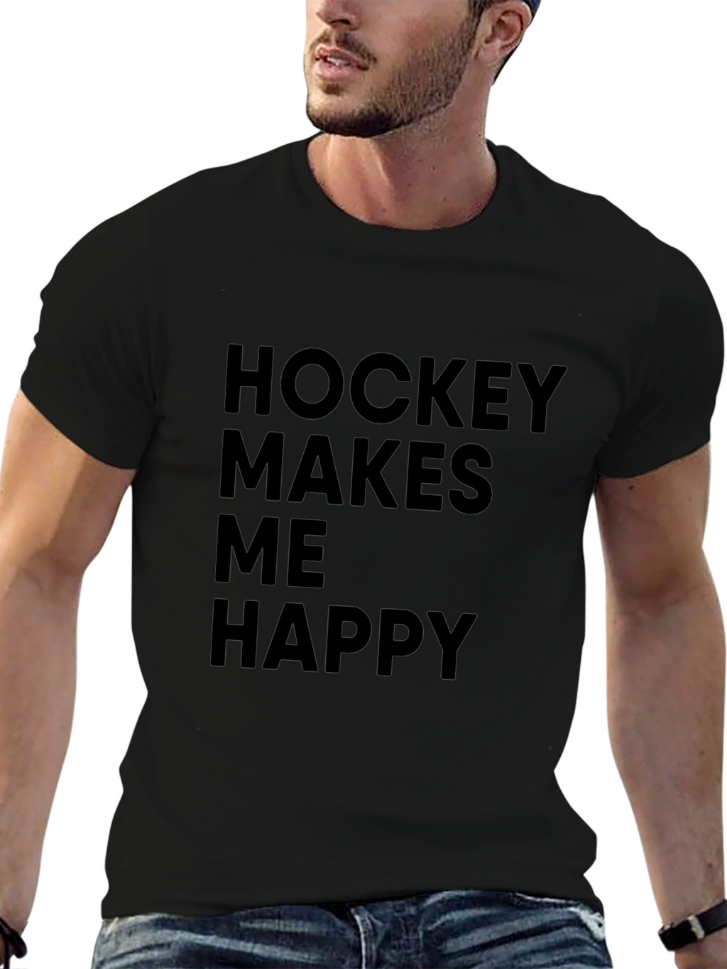 Hockey Makes Me Happy T-Shirt
