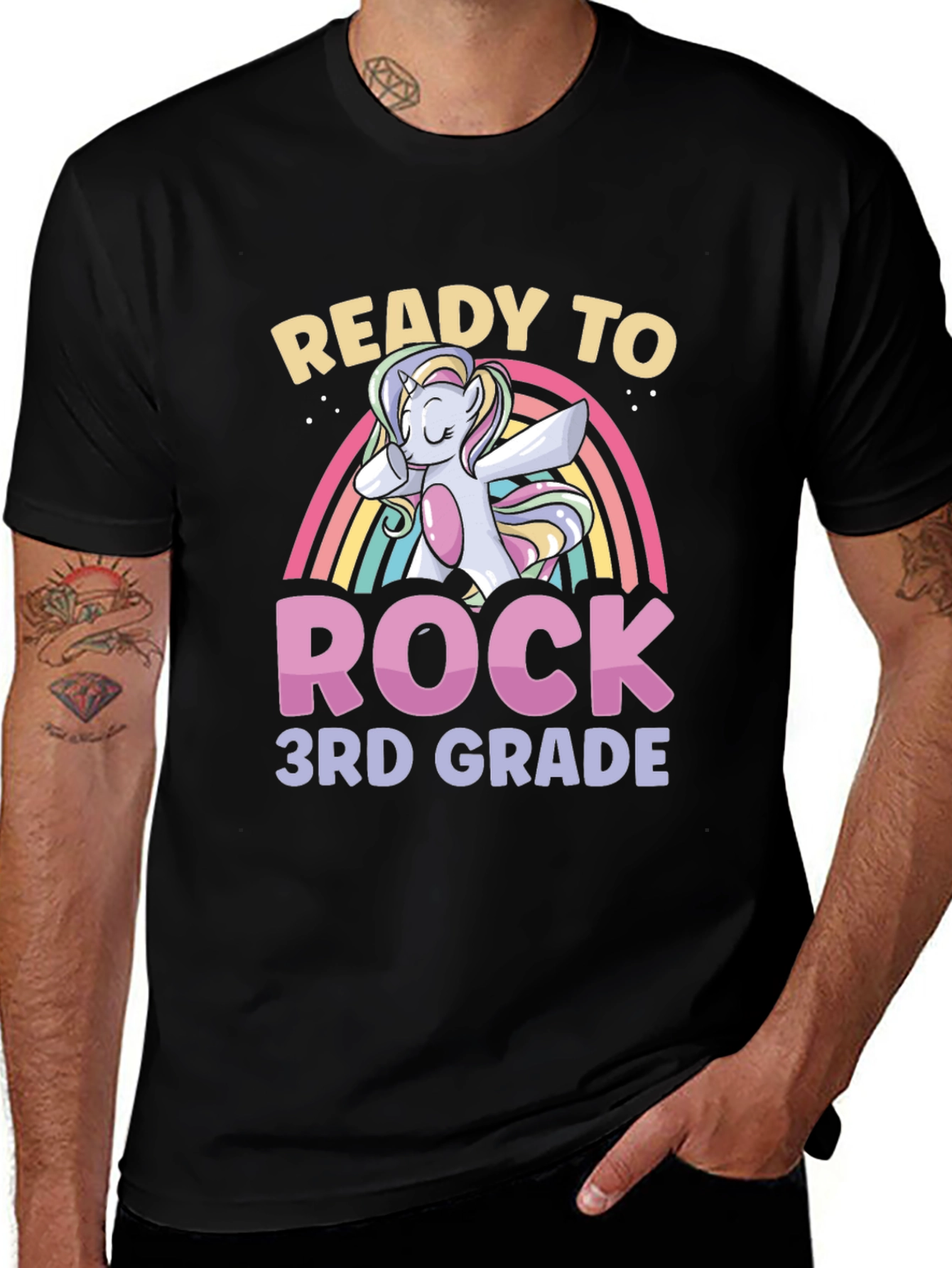Ready to Rock 3rd Grade Unicorn T-Shirt