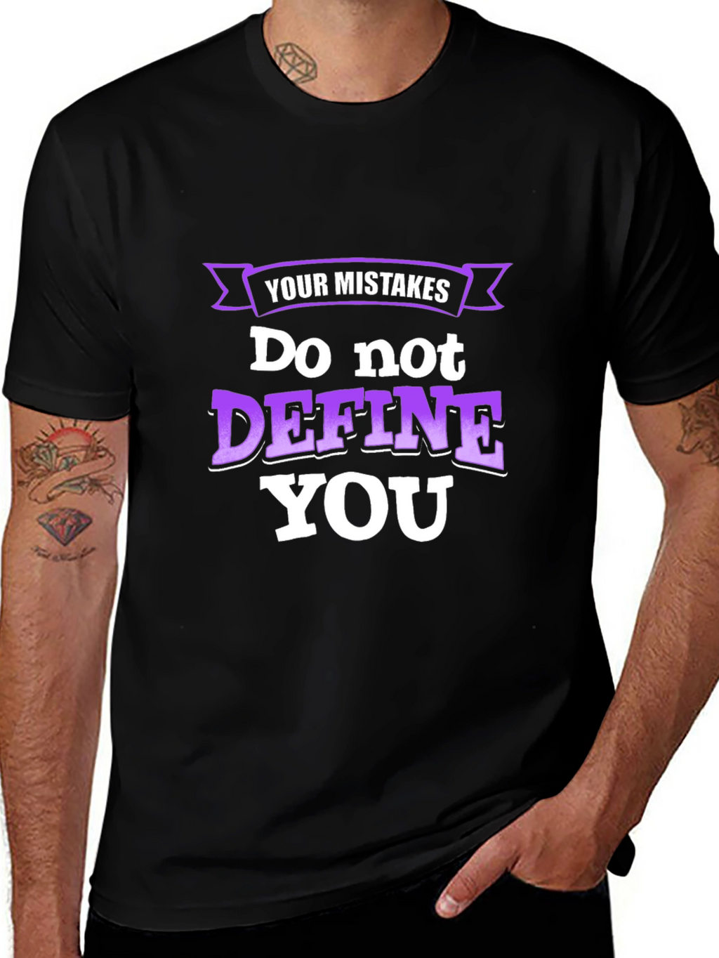 Inspirational Graphic T-Shirt - Your Mistakes Dont Define You