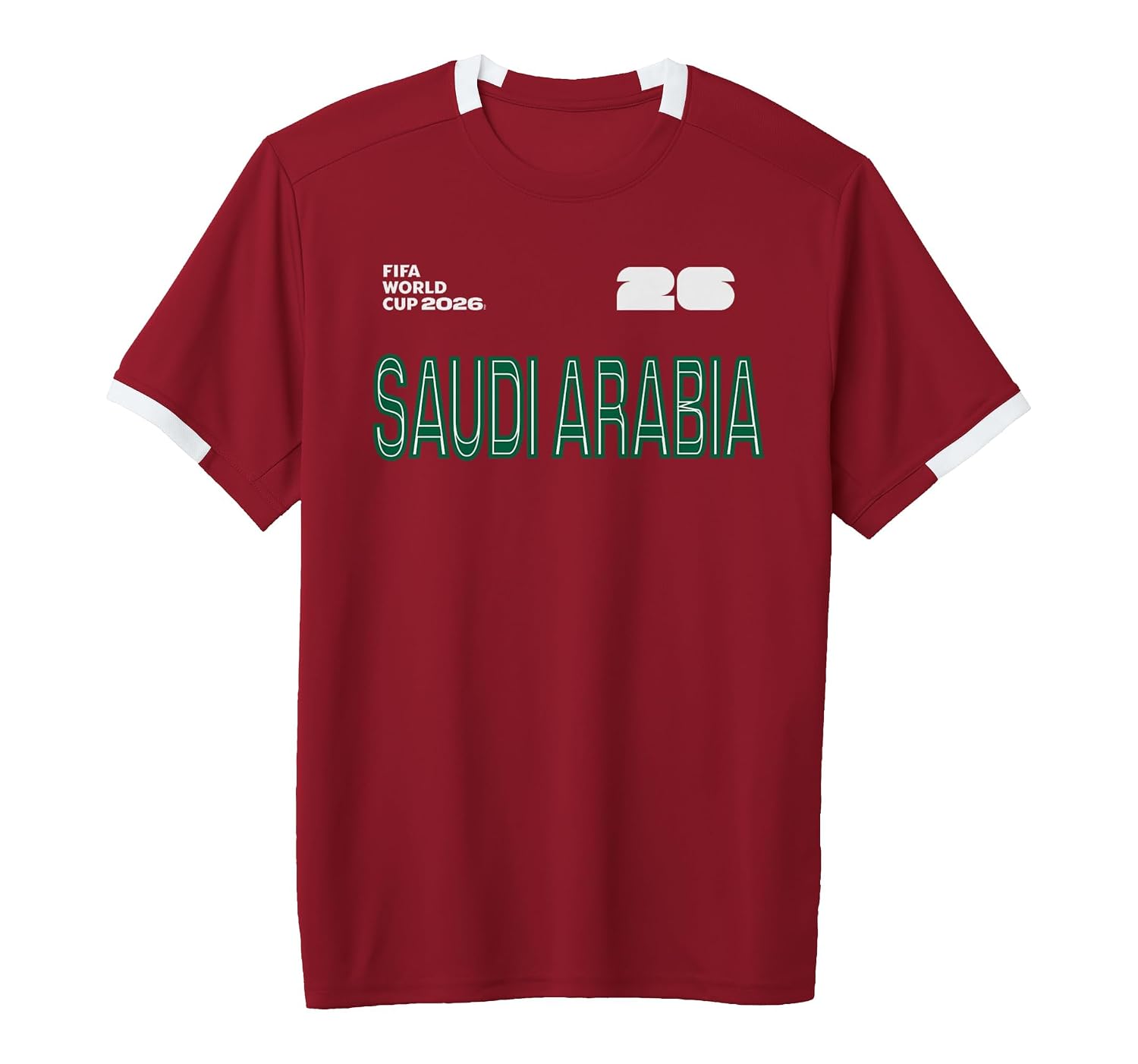 Saudi Arabia 2026 World Cup Short-Sleeve Soccer Jersey